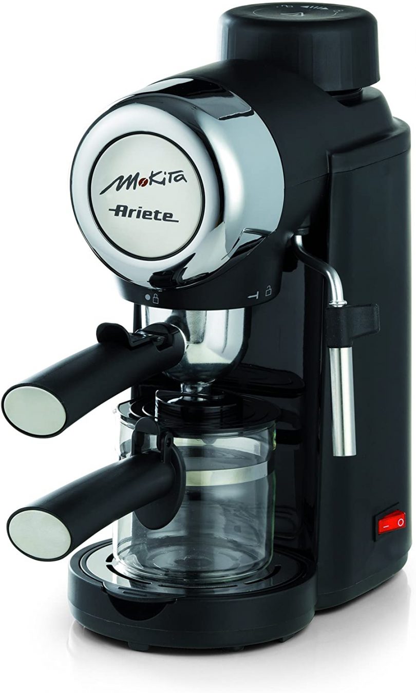 Ihomekee Cafetière expresso avec broyeur, machine à expresso semi