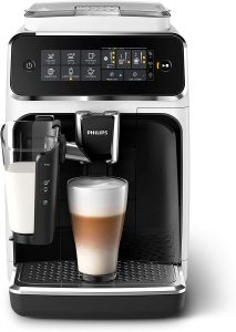 Cafetière Philips LatteGo Blanche Laqué Noir