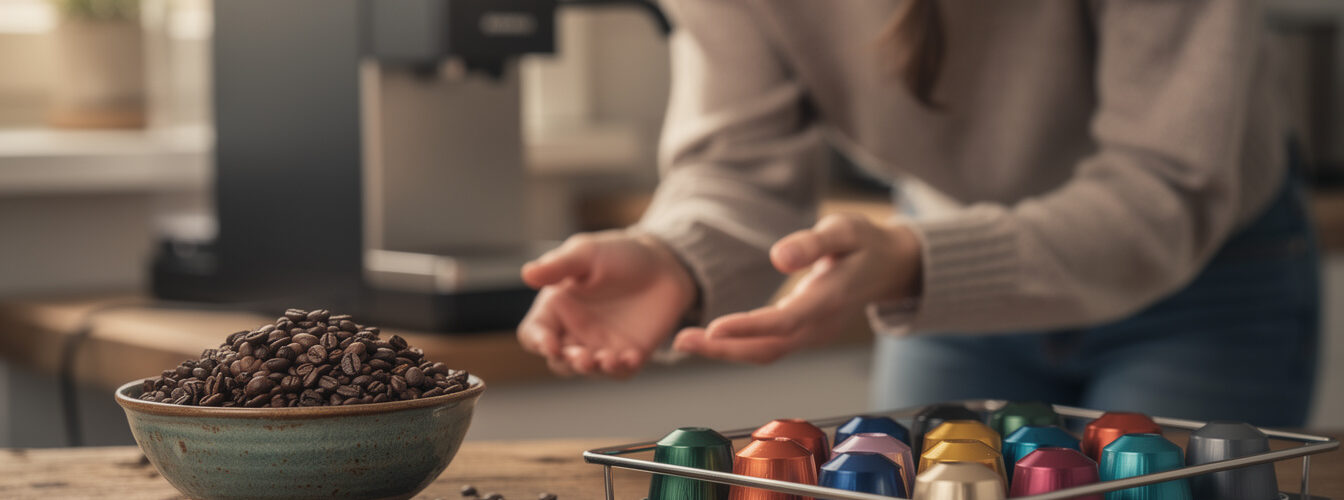 comparez le coût réel et la rentabilité du café en grain versus les capsules pour faire le meilleur choix économique et écologique.